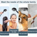 9-Spray Handheld Shower Head Set with Hose and Shower Arm Mount