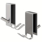 Stainless Steel Over-Glass Shower Hooks