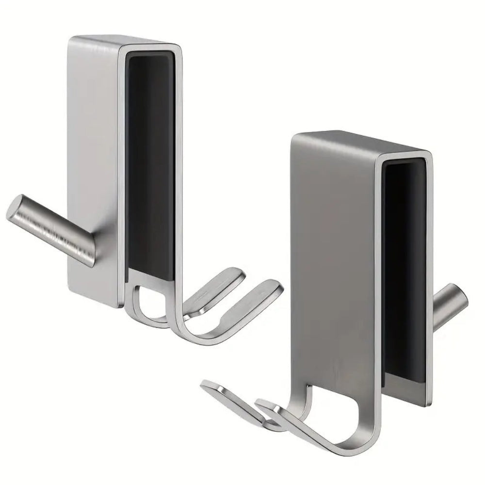 Stainless Steel Over-Glass Shower Hooks