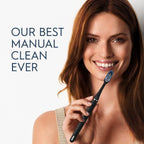 Oral-B Clic Deluxe Starter Kit, Manual Toothbrush with 3 Brush Heads & Magnetic Brush Mount