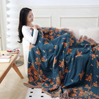 Textured Layered Gauze Cotton Throw
