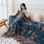 Textured Layered Gauze Cotton Throw