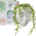 Outdoor Face Planter with Drainage for Cute Plants