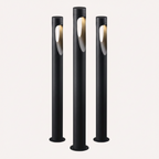 Outdoor Floor Lamp Weather Resistant LED Tall Round Base