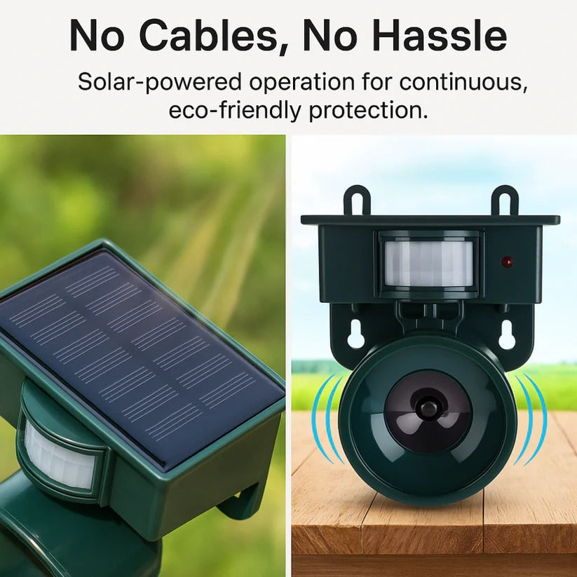 Outdoor Motion Sensor Bird & Pigeon Deterrent Repeller