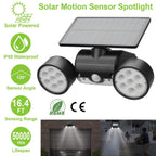 Outdoor PIR Motion Sensor Dusk To Dawn Solar Wall Lamps IP65 Waterproof
