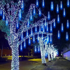 Outdoor Solar Meteor Christmas String Lights