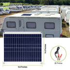 Outdoor Solar Panel 12V 25W Car Battery Charger