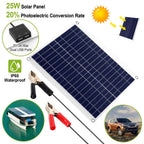 Outdoor Solar Panel 12V 25W Car Battery Charger