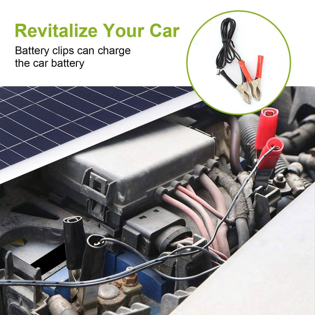 Outdoor Solar Panel 12V 25W Car Battery Charger