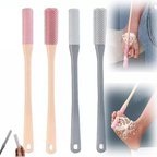 Toe Gap Cleaning Brush with Long Handle Gray-1 Set (Cleaning Brush + Anti-Itch Brush)