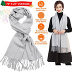 Oversize Cashmere Wool Shawl Wrap Blanket