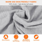 Oversize Cashmere Wool Shawl Wrap Blanket
