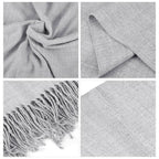 Oversize Cashmere Wool Shawl Wrap Blanket