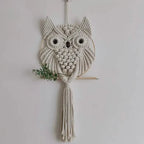 Owl Macrame Home Tapestry Boho Tapestry Wall Hanging