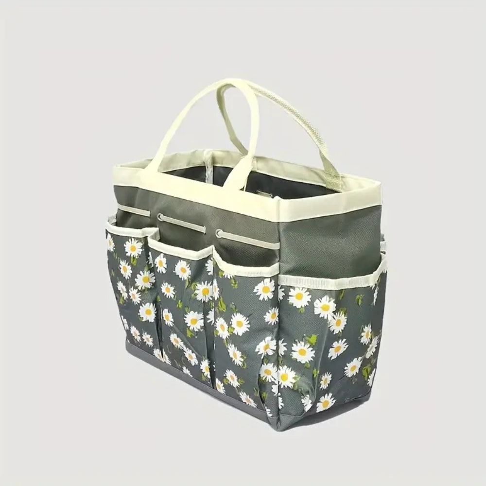 Floral Garden Tote Organizer Bag