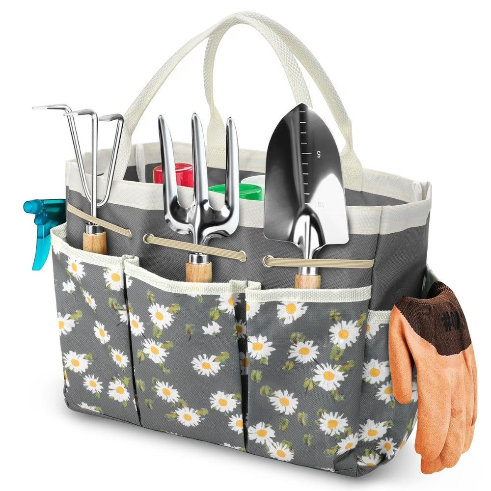 Floral Garden Tote Organizer Bag