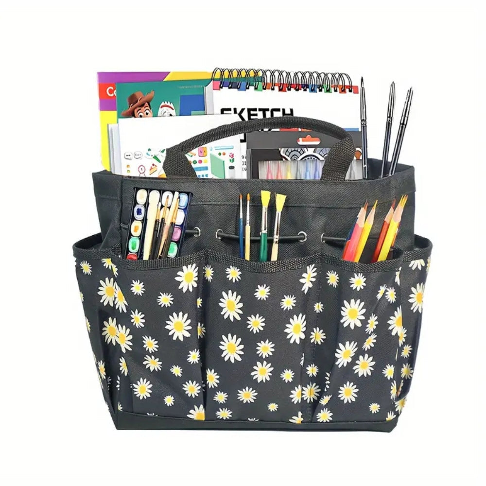 Floral Garden Tote Organizer Bag
