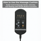 Heated Massage Cushion Pad for Chair & Car