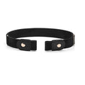 Pack of 2 Buckle-Free Elastic Waist Belts | Flat & Pressure-Free Stretch Belts
