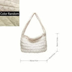 Padded Argyle Quilted Crossbody Hobo Bag