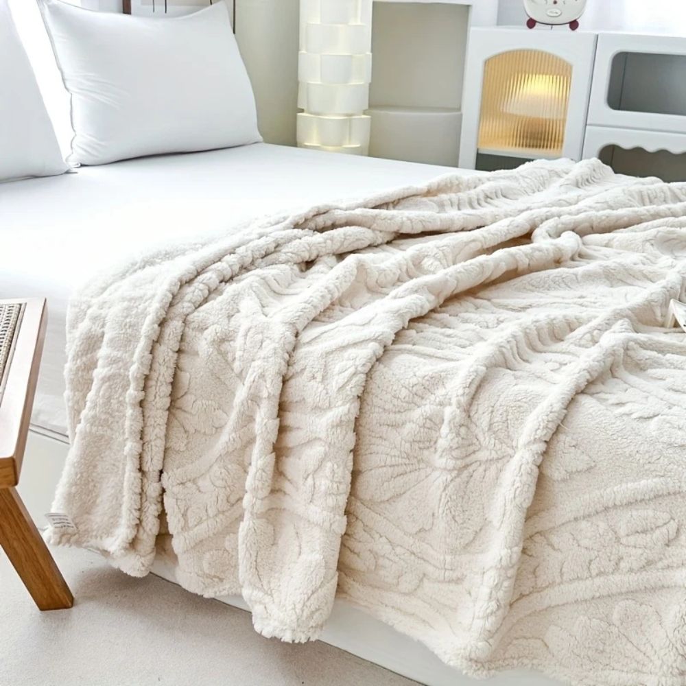 Paris Weave Jacquard Fleece Throw