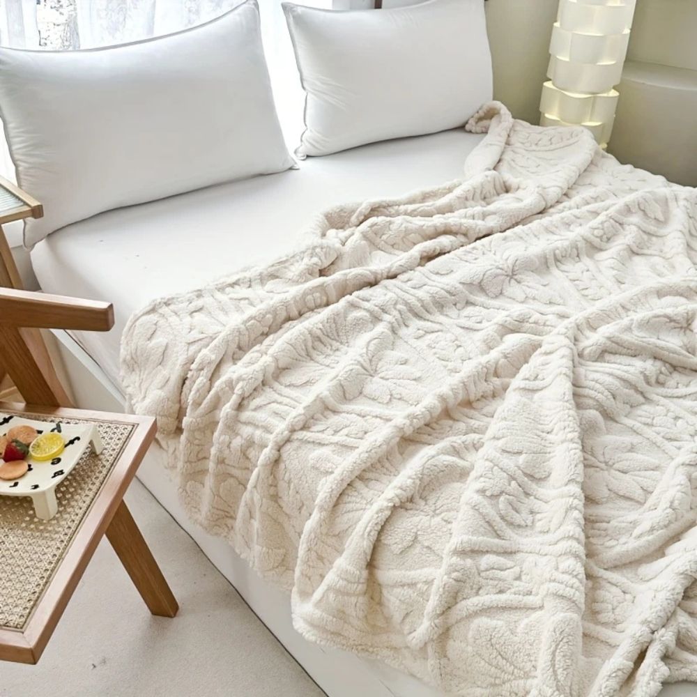 Paris Weave Jacquard Fleece Throw
