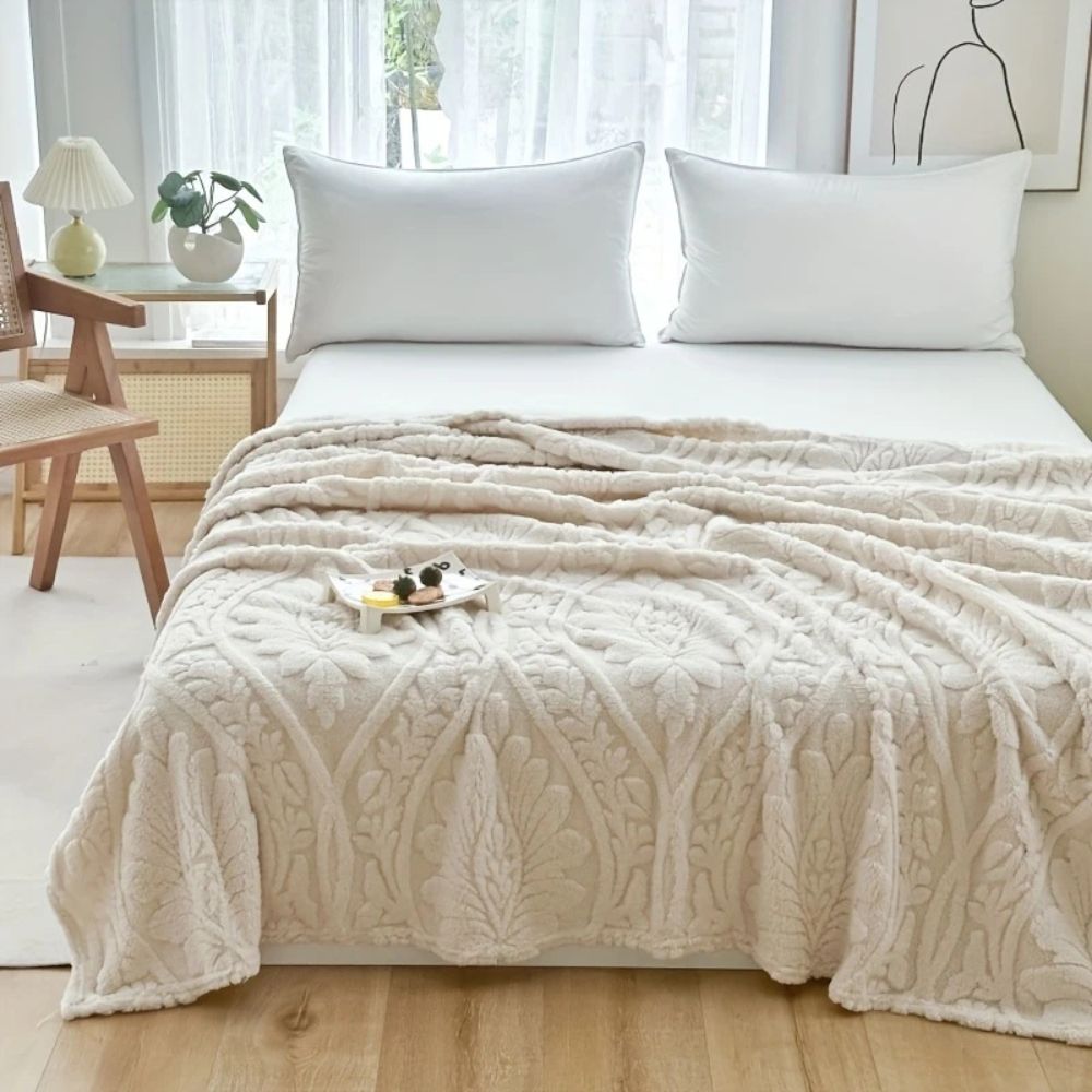 Paris Weave Jacquard Fleece Throw