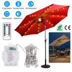 Patio Umbrella Lights 8 Lighting Mode with Remote Control