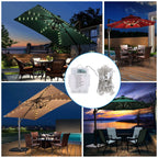 Patio Umbrella Lights 8 Lighting Mode with Remote Control