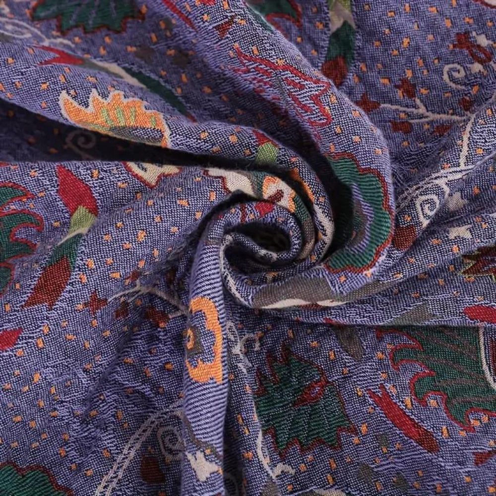 Boho Peacock Tassel Cotton Throw Blanket
