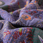 Boho Peacock Tassel Cotton Throw Blanket