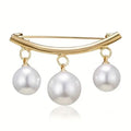 Pearl Fixed Collar Clip Charm Safety Pin