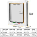 Pet 4 Way Locking Quiet Flap Door