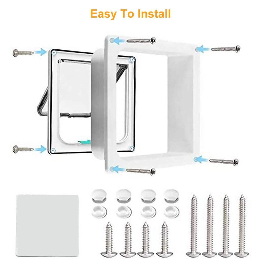 Pet 4 Way Locking Quiet Flap Door