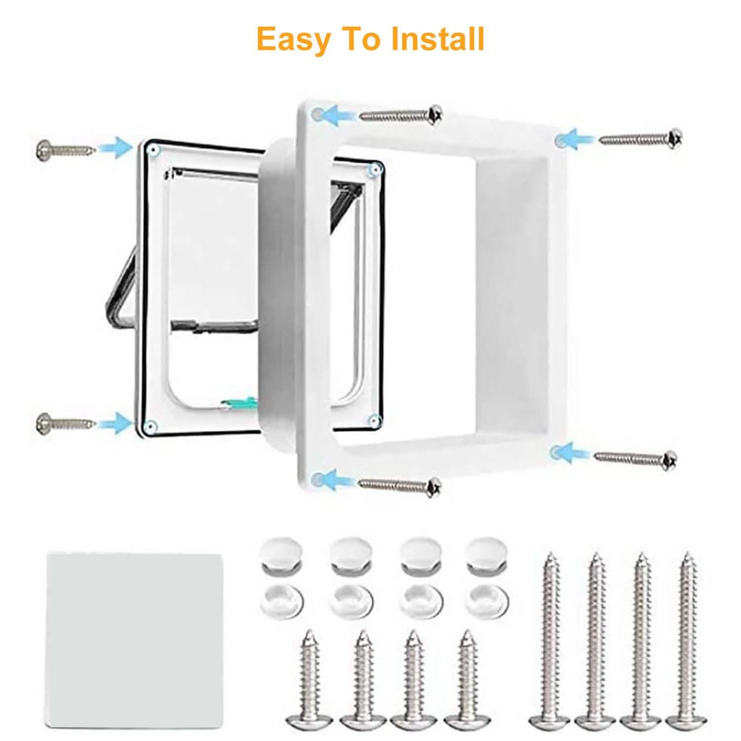 Pet 4 Way Locking Quiet Flap Door