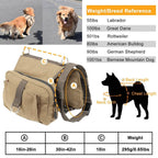 Pet Dog Backpack Hound Hiking Camping Saddle Bag