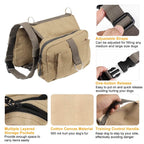 Pet Dog Backpack Hound Hiking Camping Saddle Bag