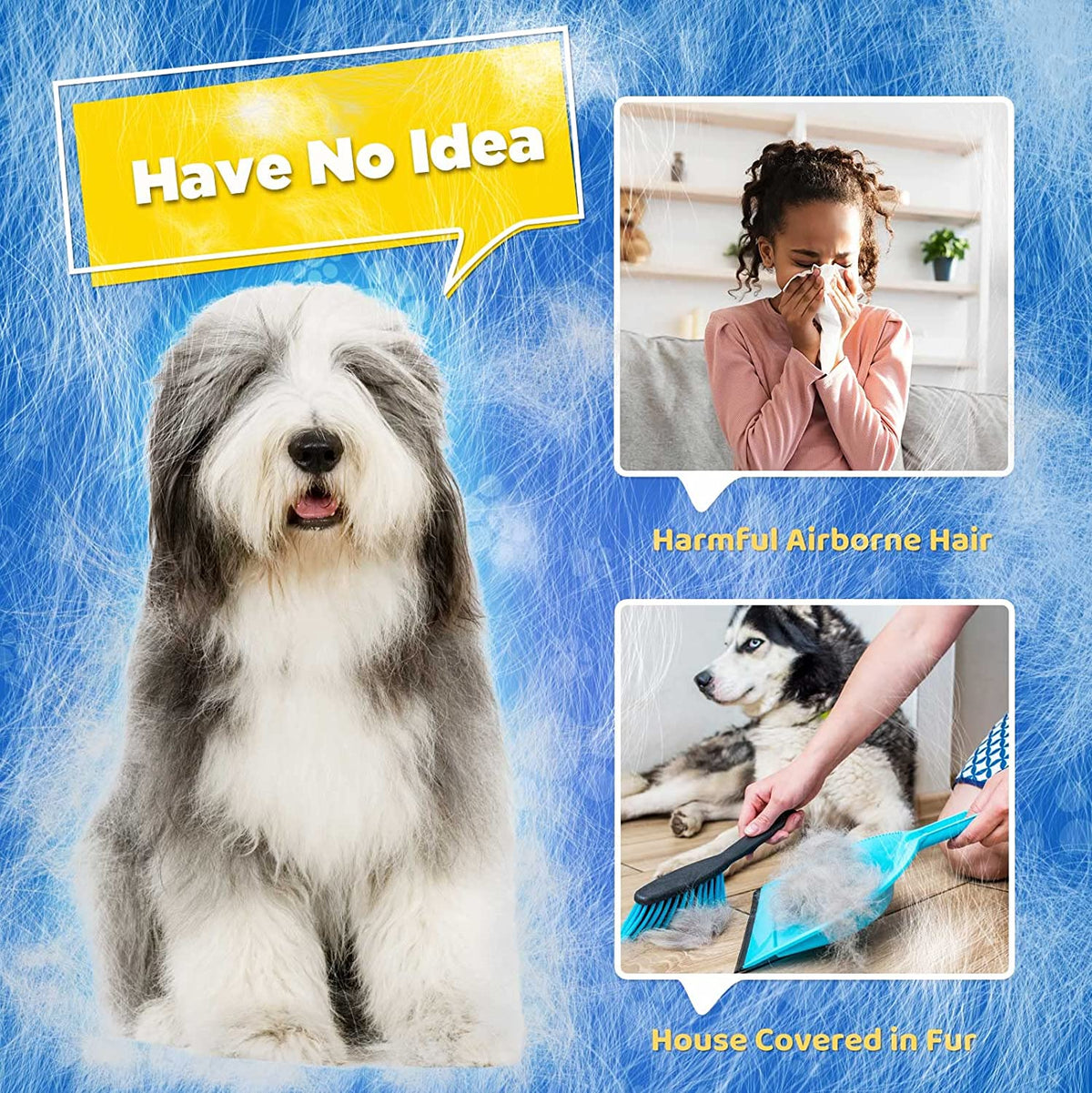 PET GROOMING GLOVE - SOFT AND EFFICIENT HAIR REMOVER FOR DOGS AND CATS
