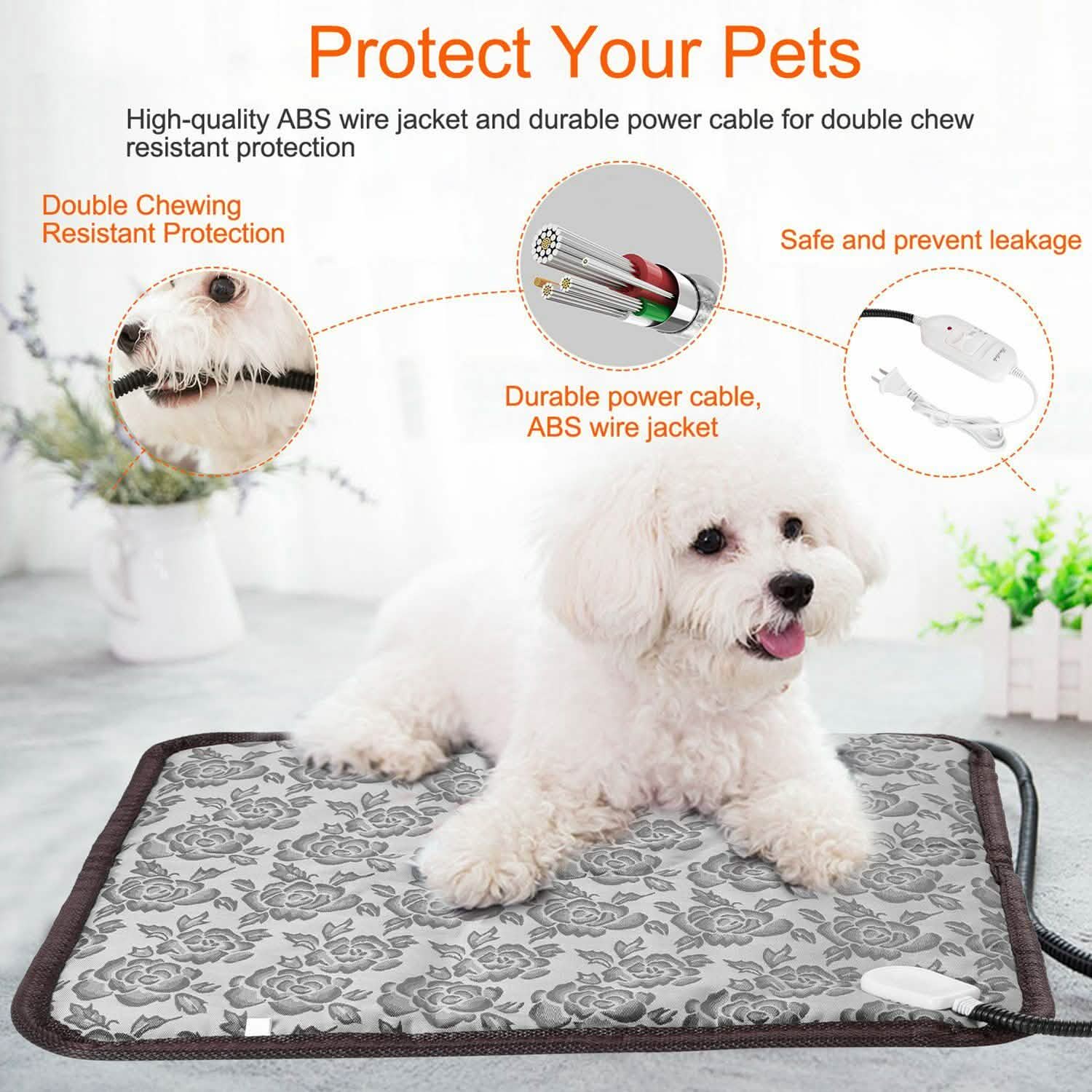 Pet Heating Mat Waterproof Adjustable