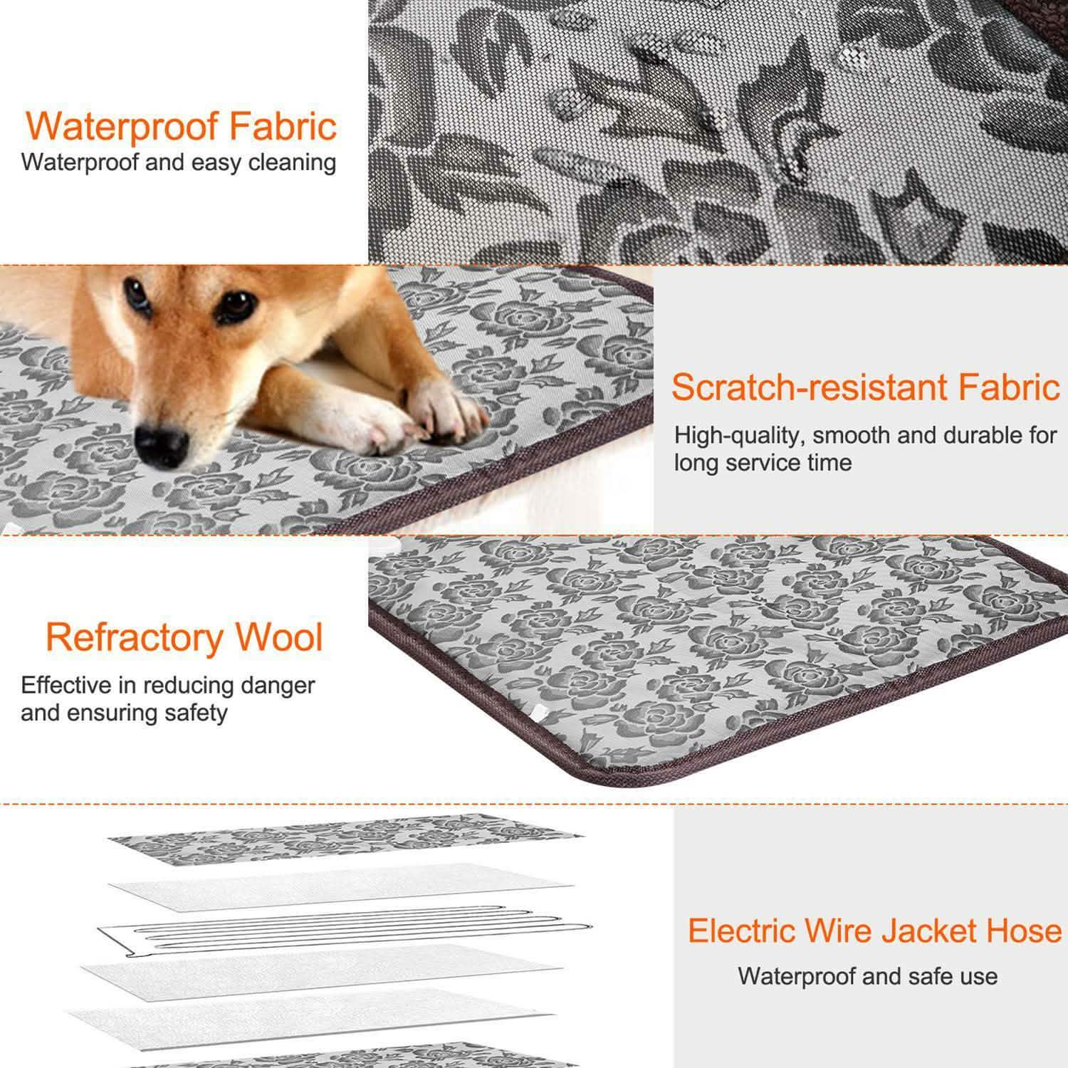 Pet Heating Mat Waterproof Adjustable