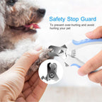Pet Nail Toe Stainless Steel Trimmer with Nail File