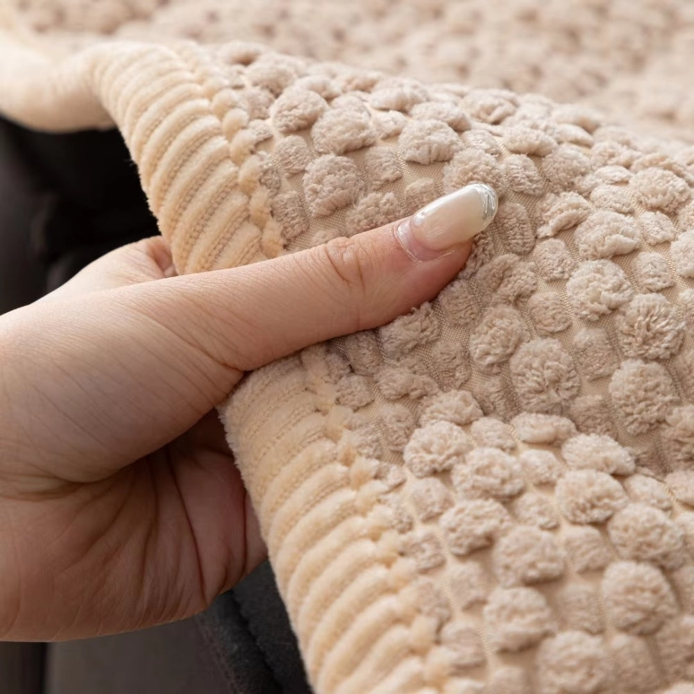 Textured Quilted Sofa Cover - Furniture Protection