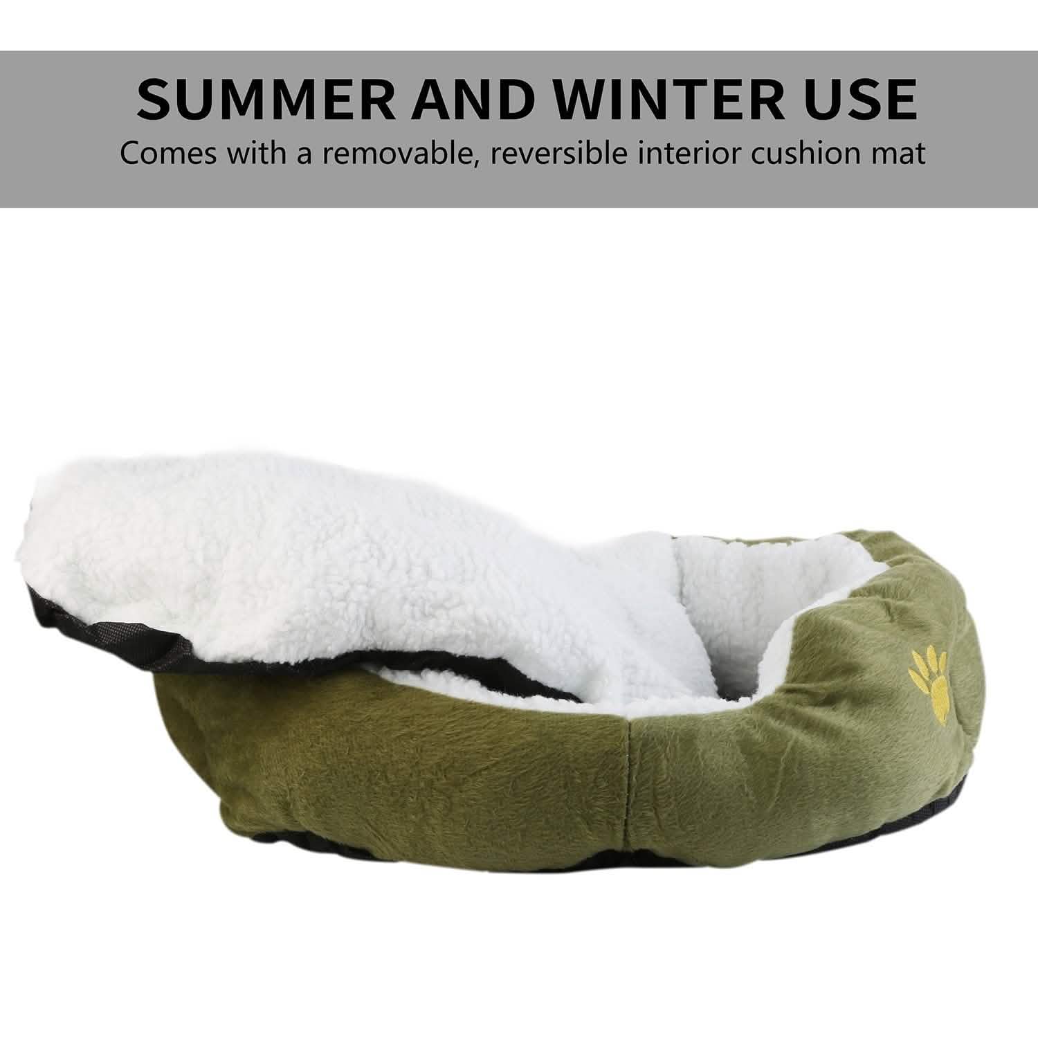 Pet Puppy Cat Soft Warm Fleece Bed
