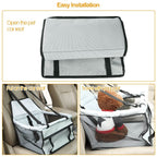 Pet Travel Carrier with Clip-On Safety Leash Zipper Storage Pocket for Pets up to 20lbs