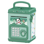 Piggy Bank Toy Cash Coin Money Saving Box with Password, Fingerprint Voice Prompt for 3+ Years Gold
