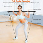 Pilates Bar Kit with 4 Resistance Bands