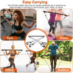 Pilates Bar Kit with 4 Resistance Bands