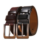 Pin Buckle Leather Belt Durable Casual Adjustable Fit
