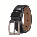 Pin Buckle Leather Belt Durable Casual Adjustable Fit